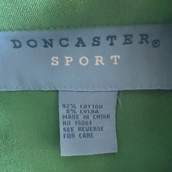 Doncaster Sport Womens Jacket Mandarin Sz 2 Kelly Green Retro Workwear Fitted - Picture 6 of 7
